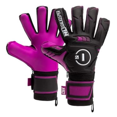 Imagem de N1 Goalkeeper gloves Beta 2.0 Elite Luvas de Goleiro para Adultos para Futebol Profissional com Corte Padrão. De Látex Alemão com Fecho de Dupla Fita. Ótima Aderência e Amortecimento. Roxo. 8