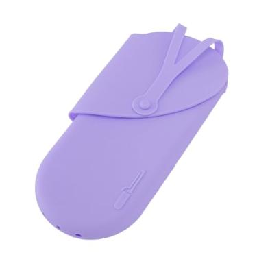 Imagem de Tapete Resistente Ao Calor Bolsa Silicone Isolado Curler Pad Hang Hole Profissional para Viagens (Roxo)