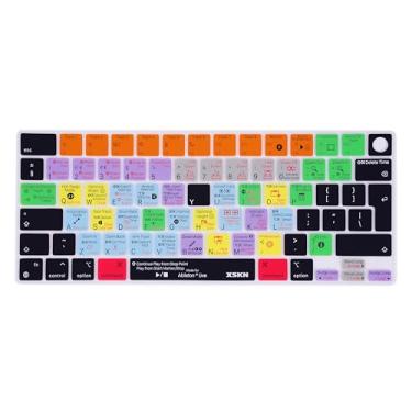 Imagem de XSKN Capa de silicone para teclado Ableton Live Shortcuts versão UE para MacBook Air MacBook Pro 13.6 15.3 14.2 11 cm com chip Apple M1 M2 M3 M4 com Touch ID