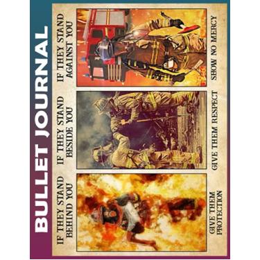 Imagem de Bullet Journal: Firefighter If they stand behind you Dot Grid Paper, Invest 10 minutes daily to Mental, Physical and Emotional Health Planner, Record ... Ruled 110 Pages Undated, Quotes on Every Page