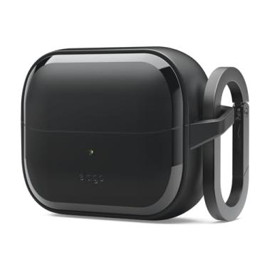 Imagem de elago Capa EDC compatível com Samsung Galaxy Buds 3 e Galaxy Buds 3 Pro e Galaxy Buds 3 FE - design com absorção de choque, carregamento sem fio, proteção total (preto)