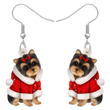 Imagem de DALANE Brincos de anime de acrílico para cães Yorkshire Terrier com pingente de pingente, joias para mulheres, meninas, crianças, amantes de cães, presentes, Medium, Acrílico, Sem pedra preciosa