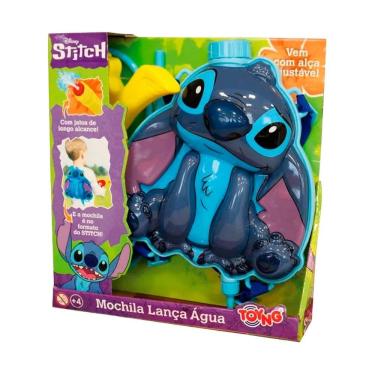 Imagem de Brinquedo Mochila Stitch Lança Água Com Longo Alcance Toyng