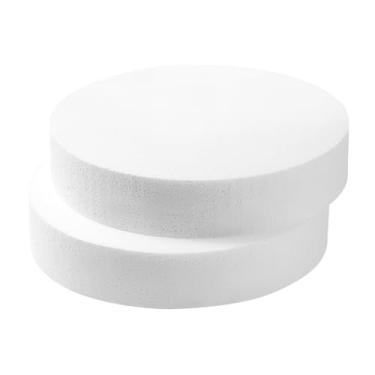 Imagem de TFARC FOAM Círculos De Espuma De 10 Polegadas Para 2 Unidades De 2 Polegadas De Espessura, Artesanato, Círculos De Poliestireno Para Artesanato Faça Você Mesmo, Materiais Escolares, Decorações (Bran