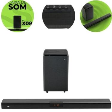 Imagem de Caixa de Som Soundbar  Caixa 100w X08 Sem Fio Com Controle Remoto Imen