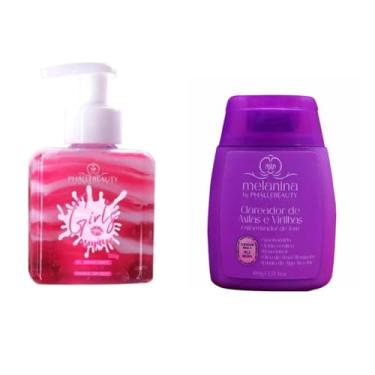 Imagem de Kit Clareador de Axilas e Virilhas + Gel Creme Hidratante Corporal Aromatizante Beijavel