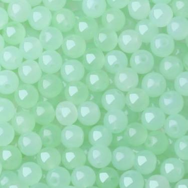 Imagem de NUKAYAI Kit de contas de vidro verde 500 peças para fazer joias, contas de cristal redondas de 8 mm para colar, kits de brincos e pulseiras de artesanato DIY (verde claro)