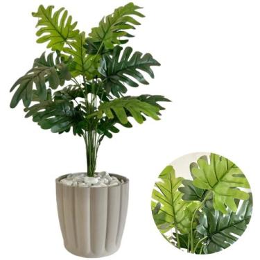 Imagem de Planta Artificial Bananinha Com Vaso Moranga Decoração Casa - PlantaIm