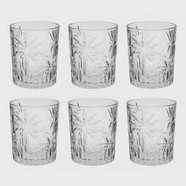 Imagem de Conjunto de 6 Copos Baixo de Cristal Palm Tree 340ml 27770 - Wolff