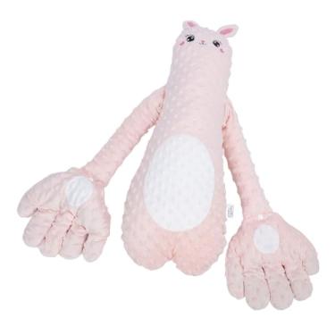 Imagem de Travesseiro Elétrico para Bebês, Coelhinho Fofo Infantil de Coelho Ergonômico Brinquedo de Pelúcia Com Recheio de Feijão Vermelho, Imita As Mães Gentis, Proporciona Conforto e