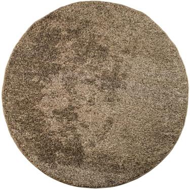 Imagem de Tapete Redondo 1,20m Quarto Sala Escritório Pelo Macio Antiderrapante (Capuccino)