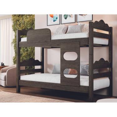 Imagem de Beliche Kênia Espaço Otimizado Com 2 Colchões Solteiro 14cm D33