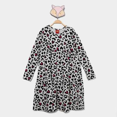 Imagem de Vestido Infantil Kyly Menina, Mescla, 4A