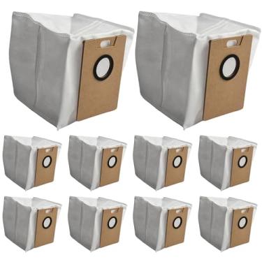 Imagem de Saco de pó resistente descartável de substituição compatível com sacos de aspirador de pó Robô Tapo RV30 Max Plus / RV20 Max Plus (pacote com 10)