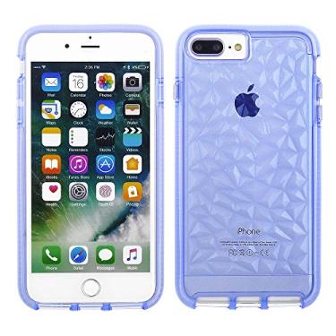 Imagem de Cube Apple iPhone 8 Plus/7P/6s P/6P - Capa de TPU Blue Rock à prova de arranhões e resistente a choques com amortecedor azul