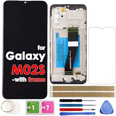 Imagem de Substituição de tela LCD Touch Display digitalizador com moldura para Samsung Galaxy M02S A02S A025 A025A A025U A025V A025G (não para A025F A025M)