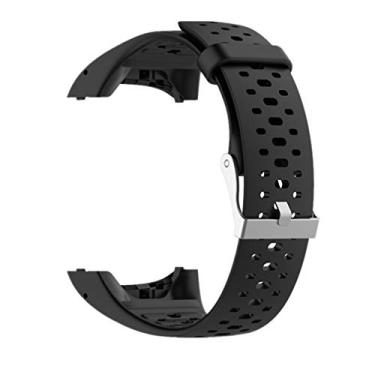 Imagem de Muovrto Pulseira esportiva de silicone para Polar M400 para Polar M430, Preto, Clássico