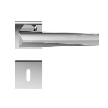 Imagem de Fechadura Zamac Ascot Roseta Quadrada 55mm Externa Pado