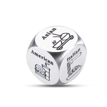 Imagem de XPENMULBOJA Funny Food Dice White Elephant Gifts, 11th Anniversary Steel Gifts for Men Women Boyfriend Girlfriend, Date Night Ideas for Couples Husband Wife, Husband Mens Stocking Stuffers