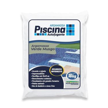 Imagem de Argamassa Piscina Aut. Impermeável Cor Verde Musgo 18kg