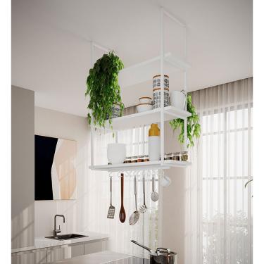 Imagem de Nicho Suspenso Para Divisória Apartamento Denver 80cm Branco