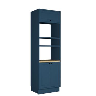 Imagem de Torre Quente 3 Portas 2 Nichos Para Forno Sevilha Azul órion -carvalho Nature