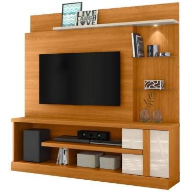 Imagem de Estante Home Para Tv 55 Polegadas Alan Cinamomo Off White Madetec
