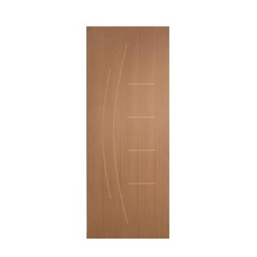 Imagem de Porta De Giro Frisada P- Verniz 210x80 F08 Smile Caixilho De Porta Medida 10