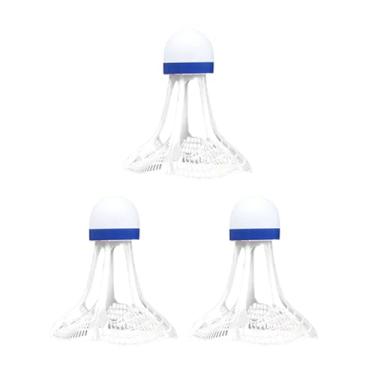 Imagem de UGPLM 3x Bolas de badminton esportivas à prova de vento, resistentes ao desgaste, para treinamento ao ar livre, para exercícios em campos de ginástica