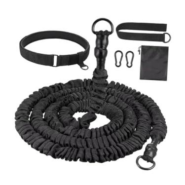 Imagem de oshhni Treino de natação cinto tether leash para velocidade agilidade corda elástica prática 2,5 m para iniciantes profissionais adultos crianças