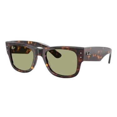 Imagem de Óculos de Sol Masculino Ray Ban Mega Wayfarer Retangular RB0840S-902/4