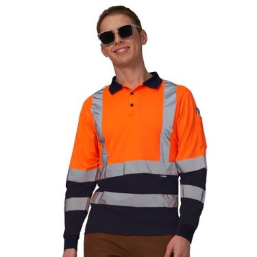 Imagem de Camisa polo de segurança de manga curta com alta visibilidade da Hi Viz Laranja, amarela, Laranja, X-Large