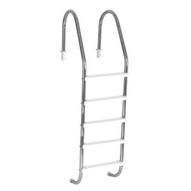 Imagem de Escada para Piscina Tradicional 2" em Aço Inox 5 Degraus Anatômicos em