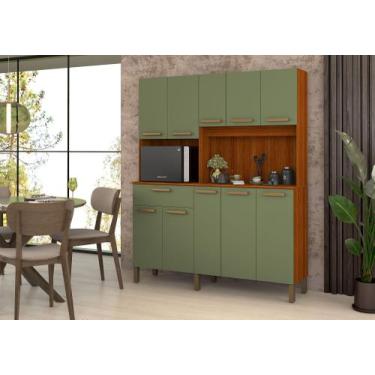 Imagem de Armário de Cozinha MDF Jade  10 Portas + 1 Gaveta - VITA MOV