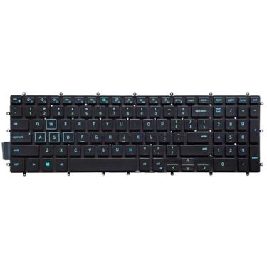 Imagem de WWGTMC Teclado de substituição para laptop Dell G5 5500 5587 5590, G7 7588 7590 7790, G3 3579 3779 3590 Series Layout dos EUA com retroiluminação