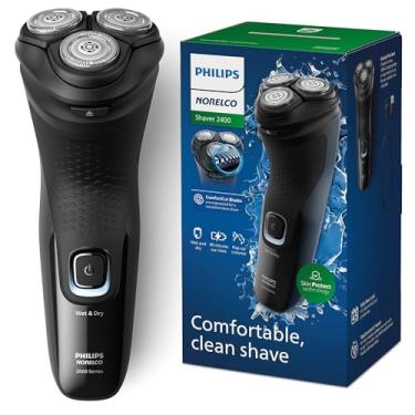 Imagem de Philips Norelco Barbeador Elétrico Shaver Série 2400, Aparador Retrátil, Tampa P, Preto Profundo, Modelo X3001/90