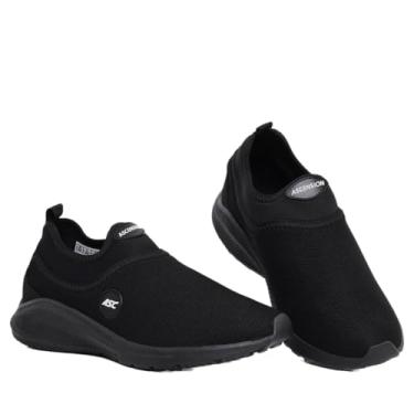 Imagem de Tênis Ortopédico Unissex Ascension + Meia Branca | Estilo Tipo Meia – Leve, Confortável, Calce Fácil | Ideal para Caminhada, Academia e Uso Diário (All Black, BR, Adulto, Numérico, 44)