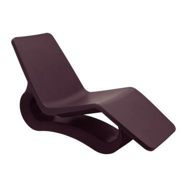 Imagem de Espreguiçadeira Tramontina Octo Em Polietileno Marrom Café Com Furo Tramontina