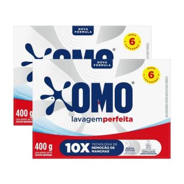 Imagem de Kit 2 Lava-Roupas em Pó Omo Lavagem Perfeita 400g
