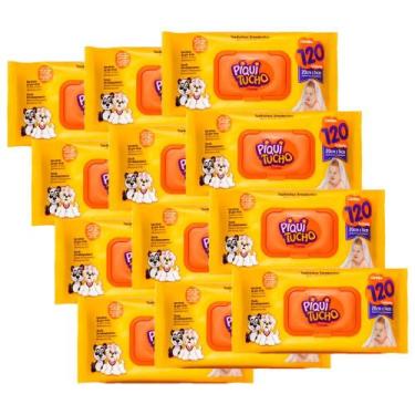 Imagem de Kit 12 Toalhas Lenços Umedecidas Piquitucho Premium 120 cada