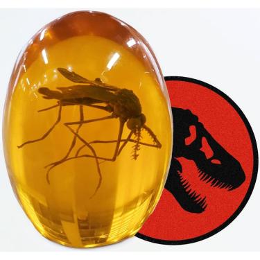 Imagem de Réplica de mosquito em resina âmbar VEOJEIN Jurassic 3D