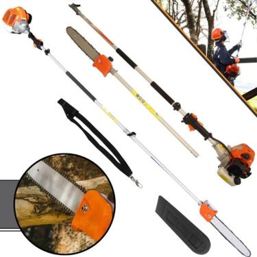 Imagem de Podador De Galhos Profissional a Gasolina Vp3300l Vulcan Trent Sabre 30cm / 33cc com Extensão Alcança ate 5 Metros