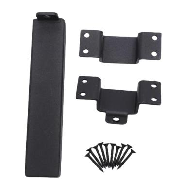 Imagem de Asixxsix Latch porta deslizante, Bloqueio do portão de deslizamento de aço pesado com buraco do cadeado e 10 parafusos, Slide parafuso hardware para cerca, celeiros, coberturas, pátios