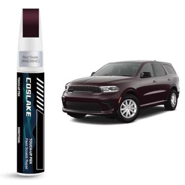 Imagem de COSLAKE Tinta de retoque de carro (óxido vermelho (PHC/WHC)) para Dodge, kit de reparo de arranhões de pintura de carro, solução rápida e fácil de reparar, caneta removedor de arranhões com 2