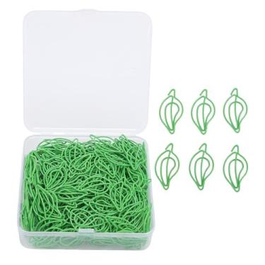 Imagem de Pssopp 200pcs Bookclip Bookmarks, Arte Em Forma de Folhas Pequenas Pastas Organizador de Arquivos para Material Escolar Papelaria Escolar de Artigos de Artigos Escolares