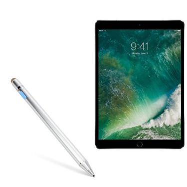 Imagem de Caneta Stylus BoxWave compatível com iPad Pro 10.5 (2017) (Caneta Stylus da BoxWave) - AccuPoint Active Stylus, Caneta Eletrônica com Ponta Ultra Fina - Prata Metálica