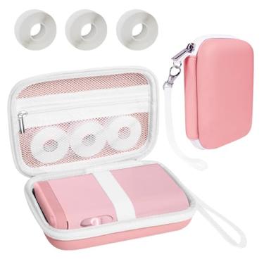 Imagem de Teyomi Capa compatível com NELKO P21, para NIIMBOT D110, para JADENS D110 Label Maker com 3 rolos de fita de etiqueta (papel de etiqueta 1/5.1 cm x 1 1/5.1 cm (12 mm x 40 mm) - bolsa de armazenamento