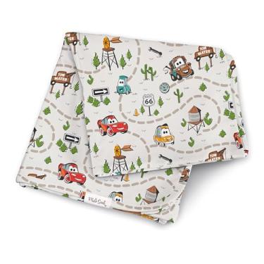 Imagem de Milk Snob Disney Pixar Cobertor infantil para meninos/meninas, recepção macia, segurança e brincadeiras, roupa de cama para bebês recém-nascidos, chá de bebê, presente de lista do bebê (carros) 86 x