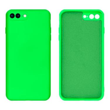 Imagem de Capinha Compativel com iPhone 7 Plus / 8 Plus Silicone Aveludado com Proteção de Câmera