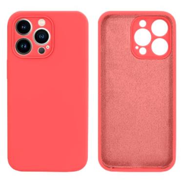 Imagem de Capinha Compativel com iPhone 13 Pro Max Com Proteção de Câmera em Silicone com Interior Aveludado